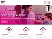 Tablet Screenshot of energysavingtrust.org.uk